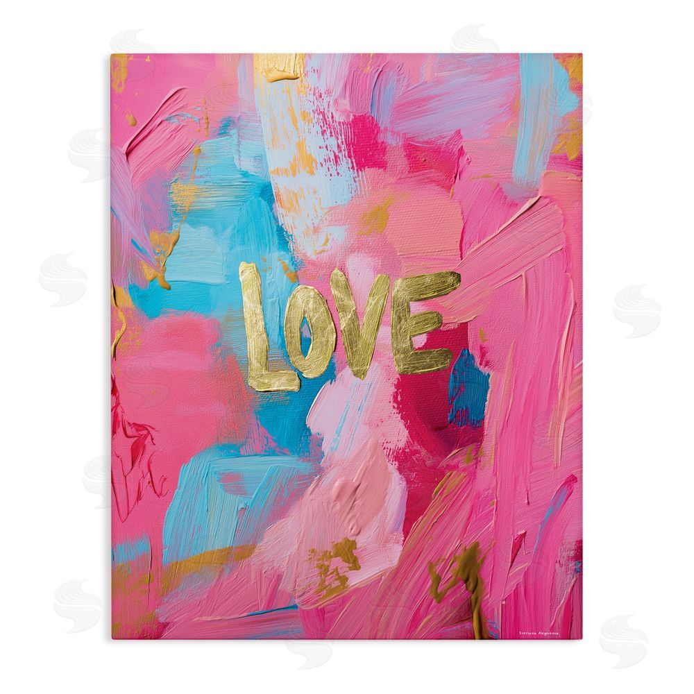 Svetlana Aleynikova Glam Love In Motion Stretched Canvas Wall Art Print