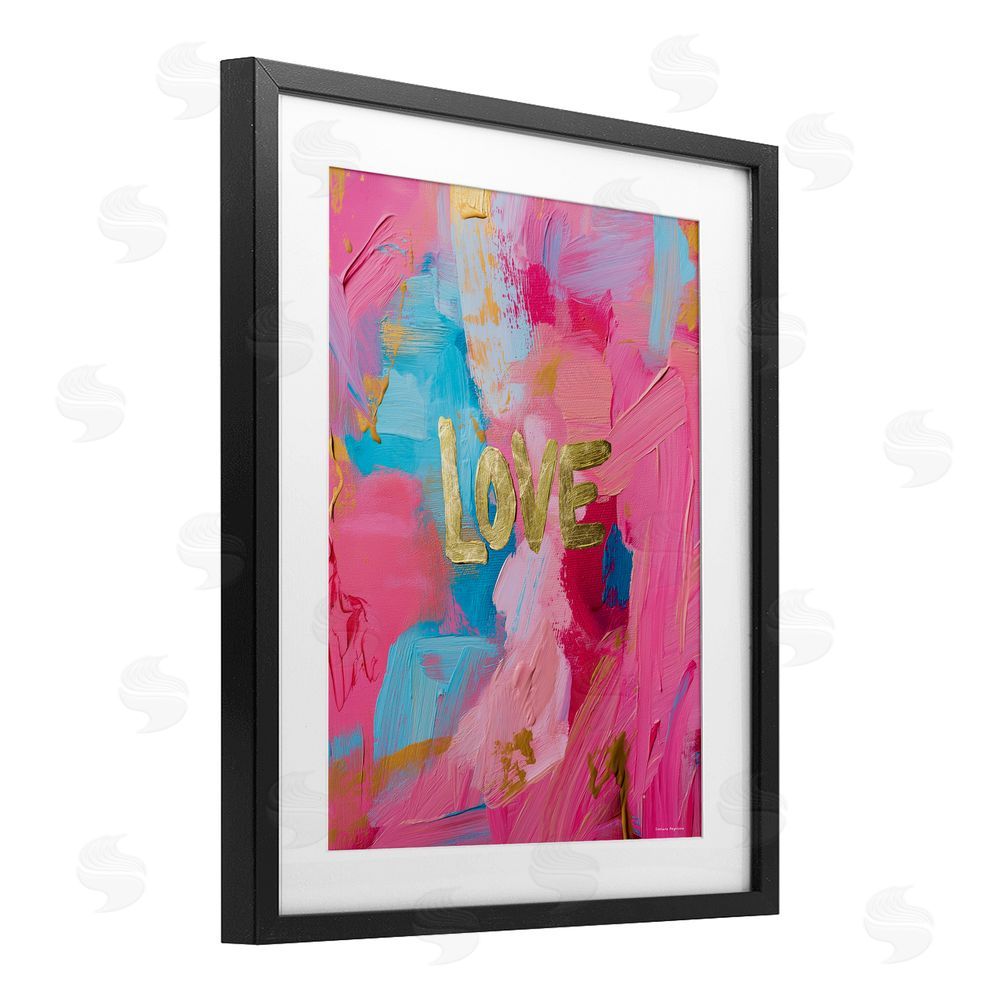Svetlana Aleynikova Glam Love In Motion Black Framed Print Under Glass Wall Art