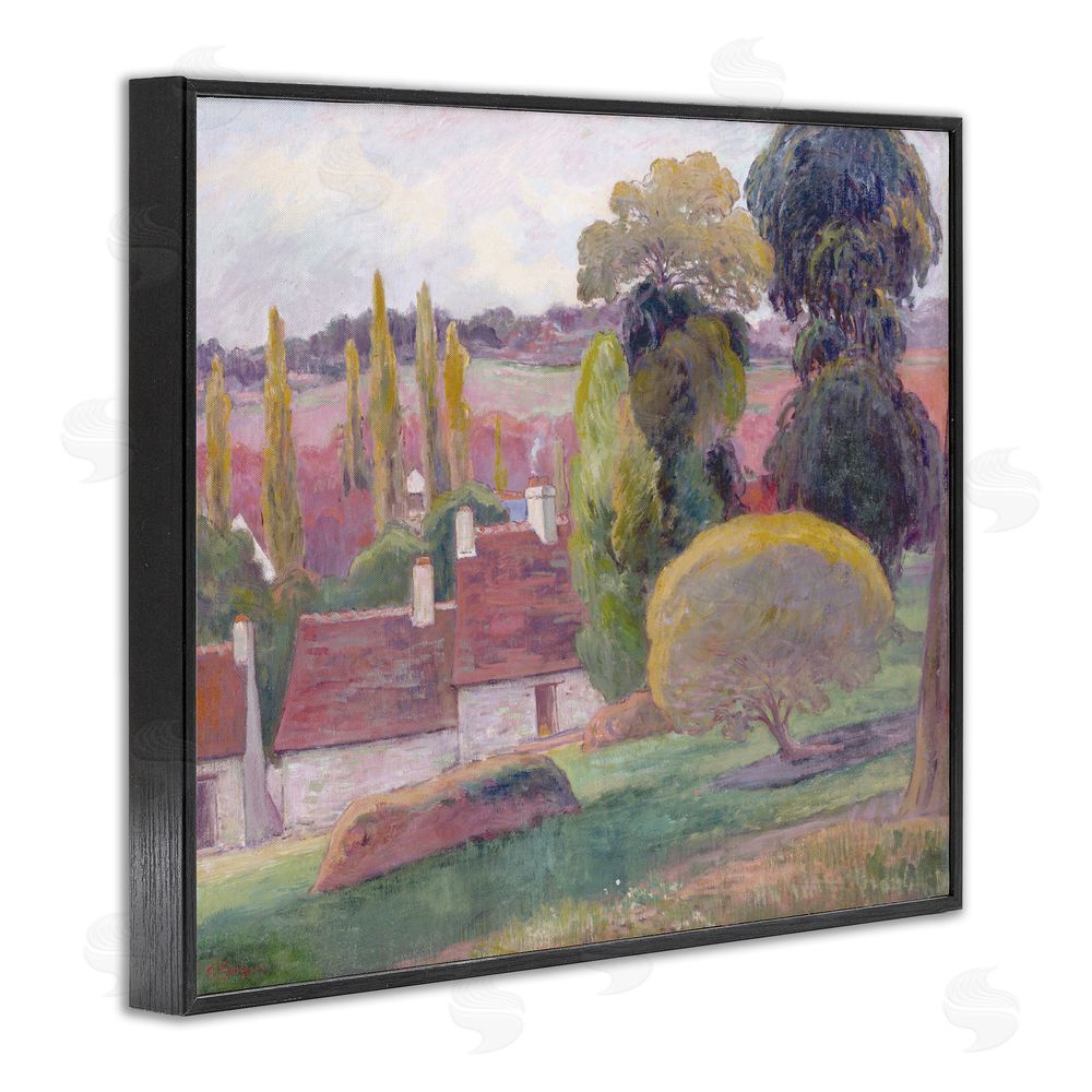 Stellar Design Studio A Farm In Brittany Gauguin Black Framed Giclee Wall Art Print