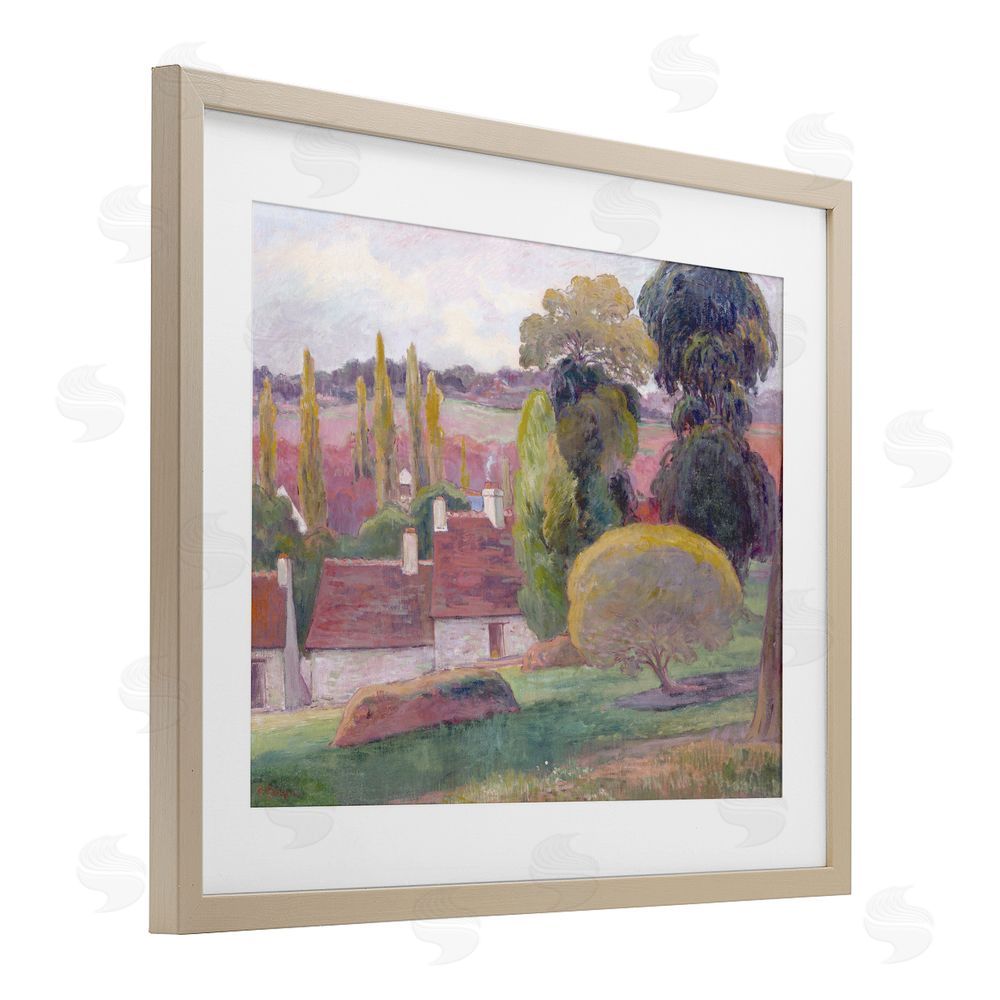Stellar Design Studio A Farm In Brittany Gauguin Birch Framed Print Under Glass Wall Art