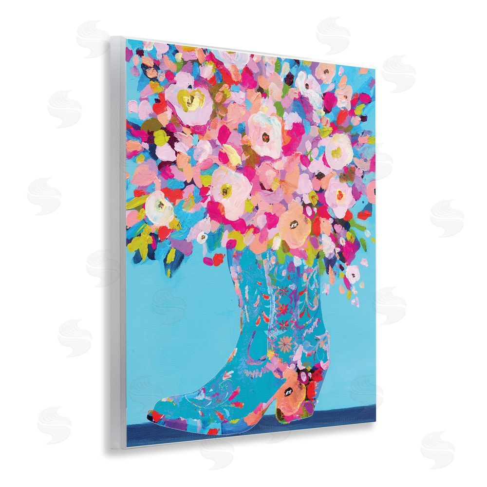 Kamdon Kreations Cowgirl Dabs of Color Wall Plaque Art Print