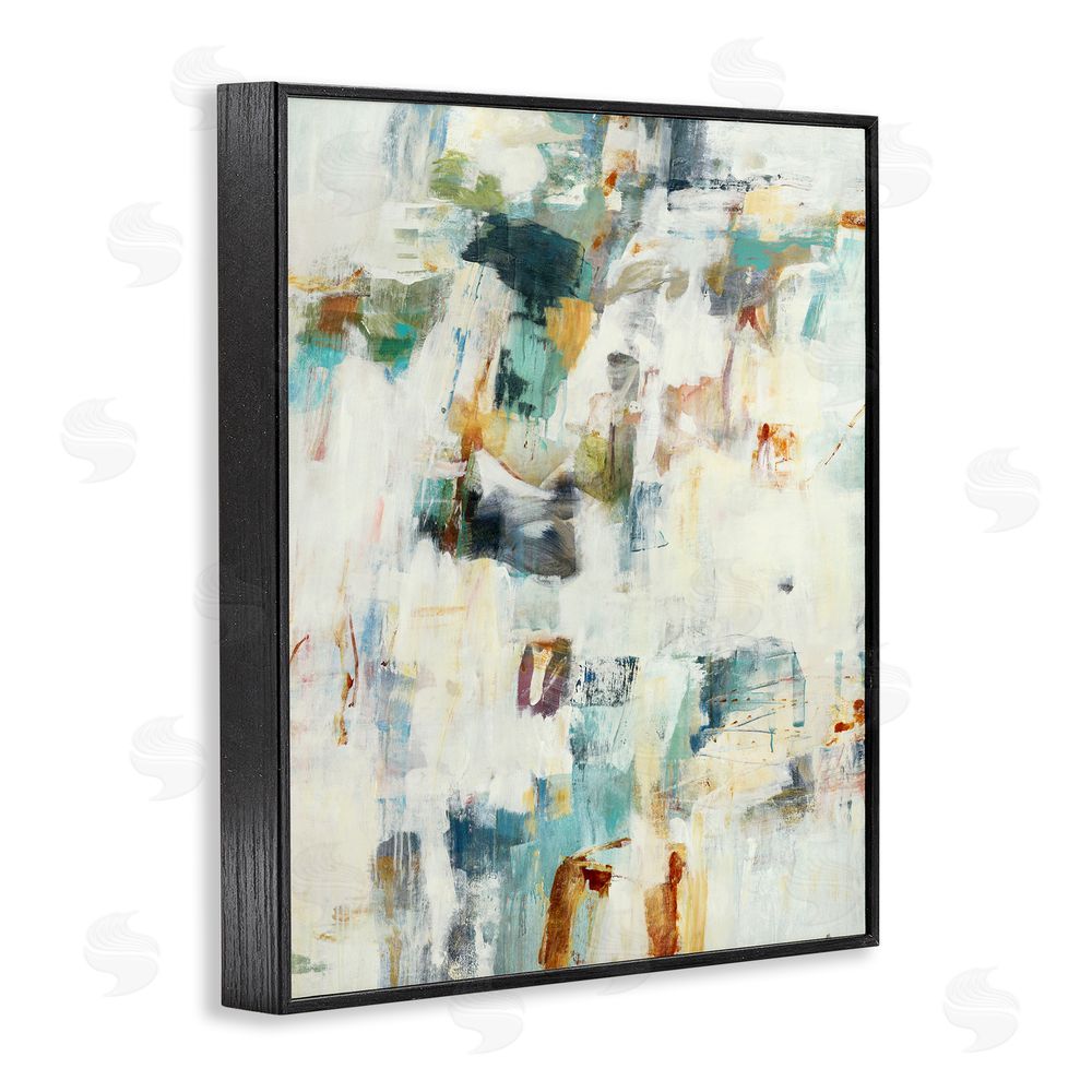 Lisa Ridgers Expressive Chaos Layers Blacked Framed Giclee Wall Art Print