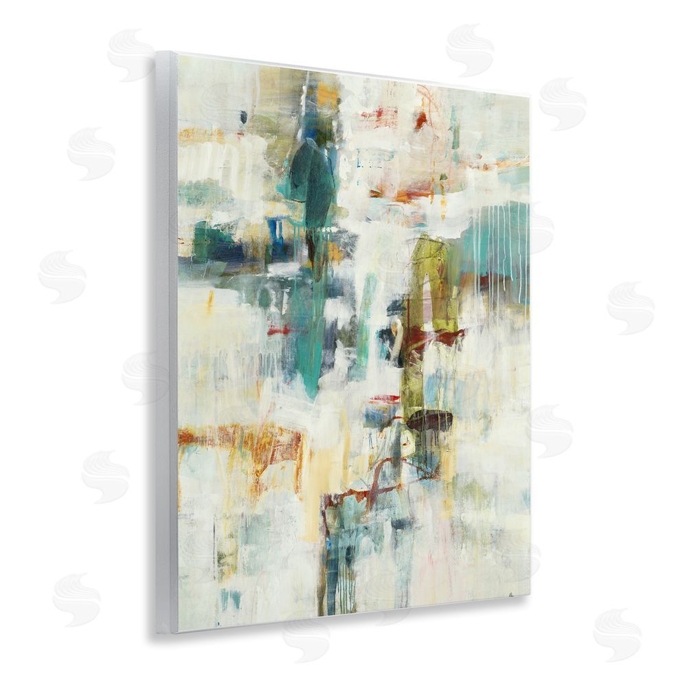 Lisa Ridgers Dynamic Paint Drips Wooden Wall Plaque Art Print