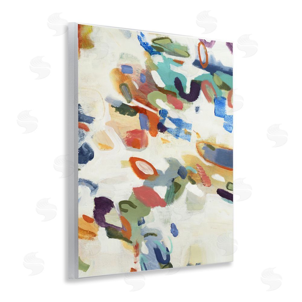 Lisa Ridgers Multihued Expressive Abstract Wooden Wall Plaque Art Print