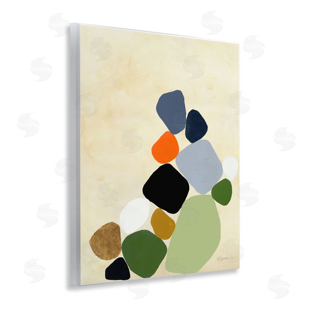 Ruth Fromstein Cluster of Minimal Pebbles Wall Plaque Art Print