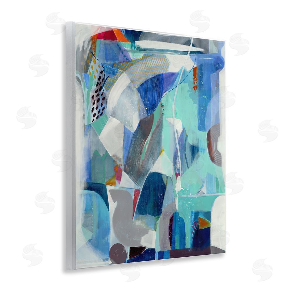 Jill Martin Complex Blue Layers Wall Plaque Art Print