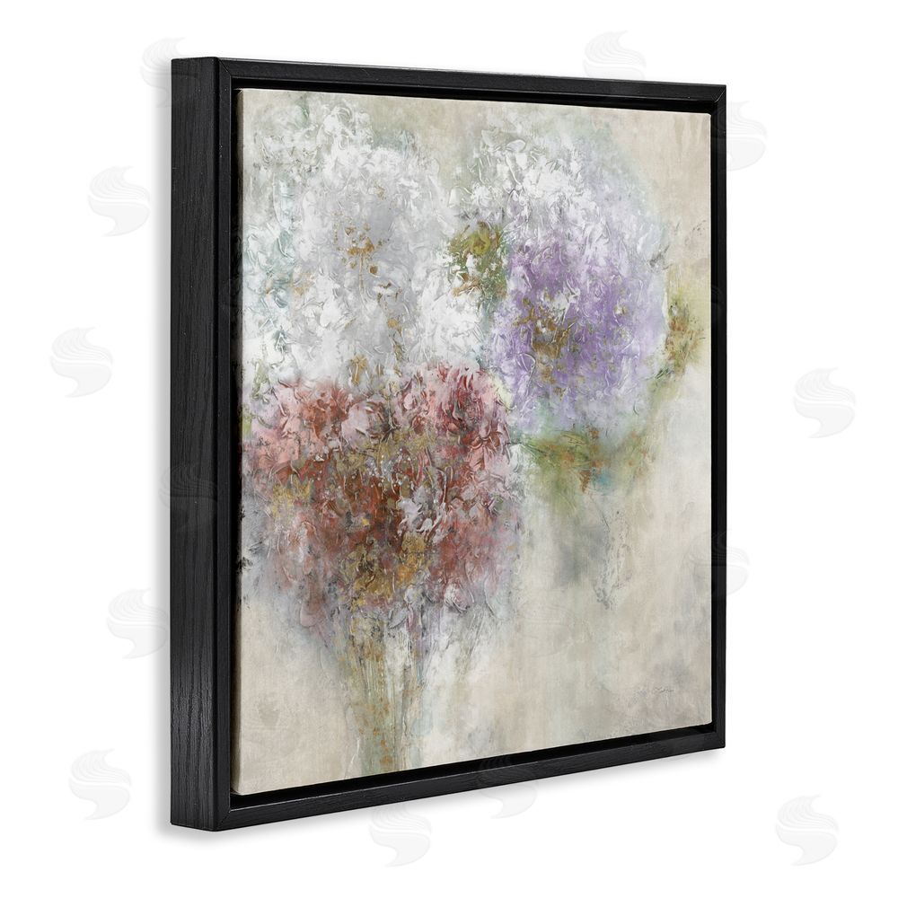Leah Rei Dappled Visuals Flowers Black Floating Frame Wall Art Print