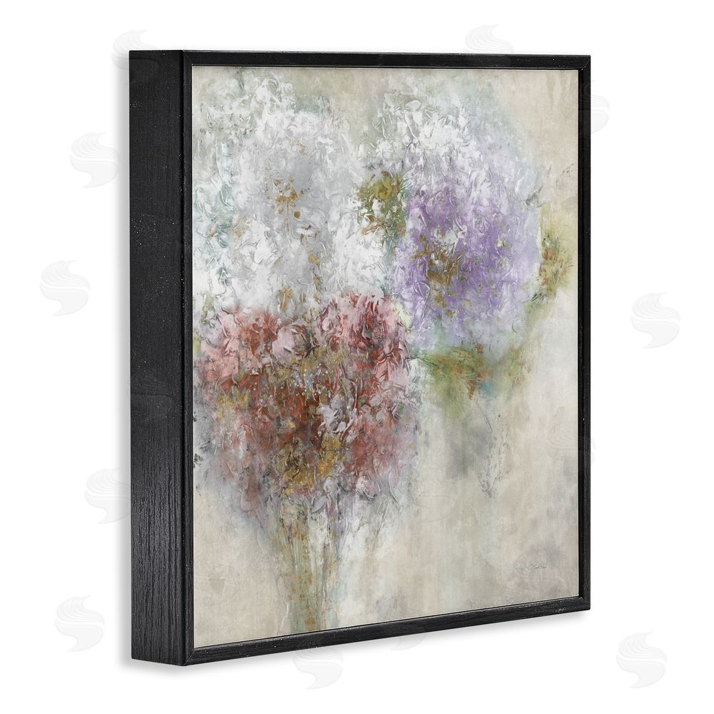 Leah Rei Dappled Visuals Flowers Black Framed Giclee Wall Art Print