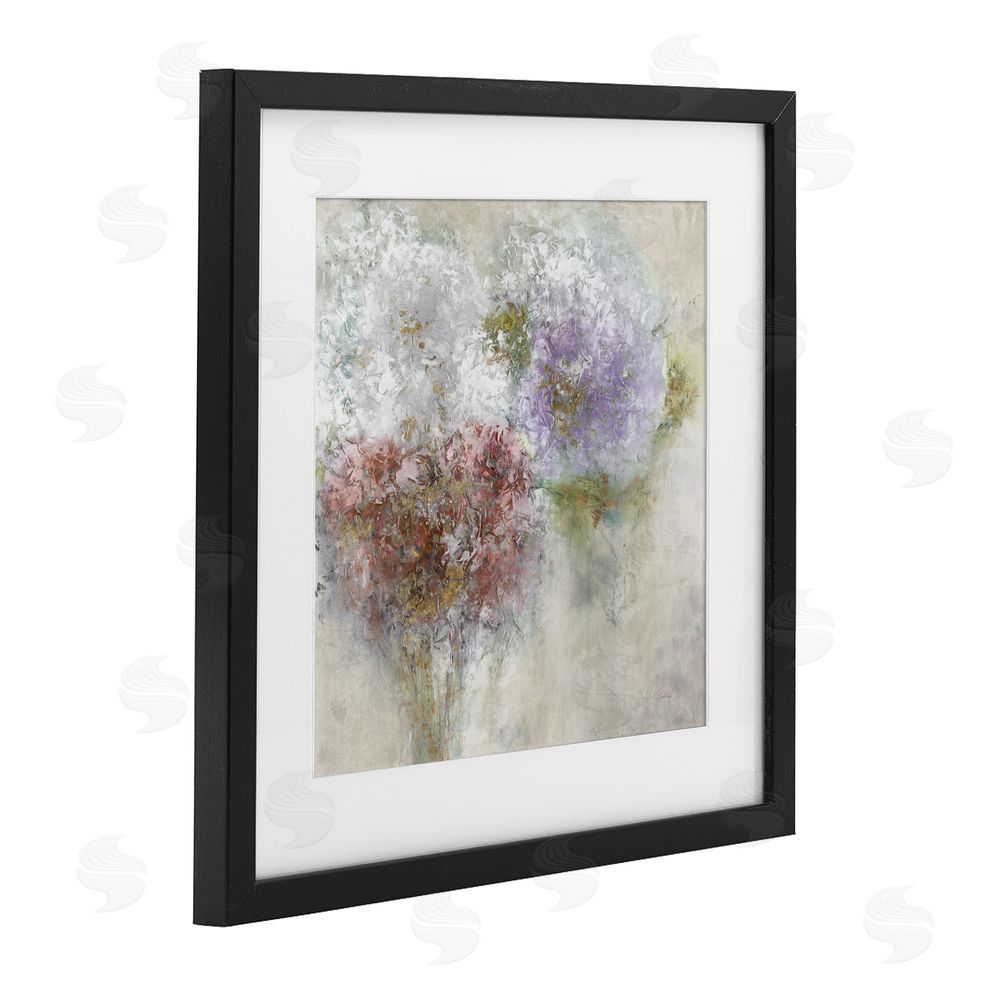 Leah Rei Dappled Visuals Flowers Black Framed Print Under Glass Wall Art