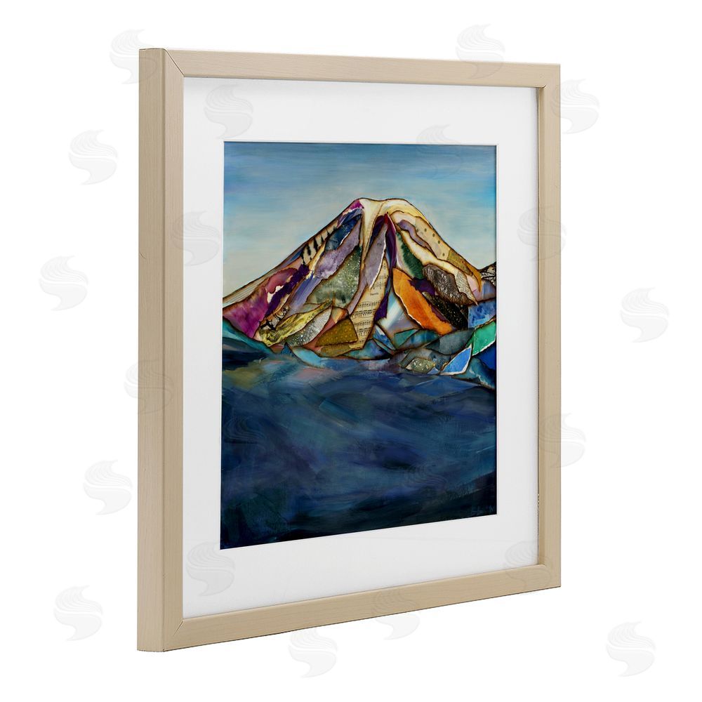 Van Horne-Borcherding Collaged Layers Mountain Birch Framed Print Under Glass Wall Art