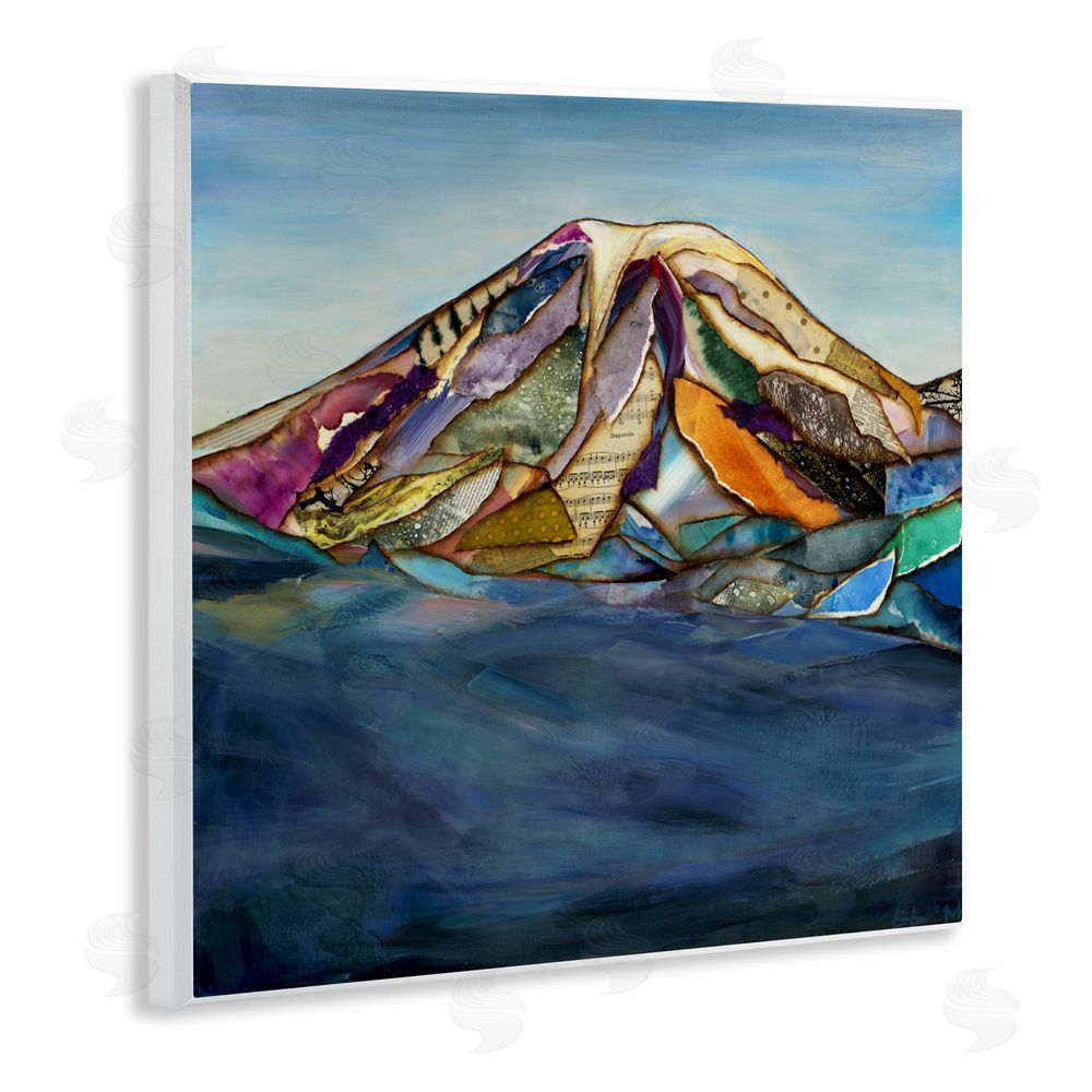 Van Horne-Borcherding Collaged Layers Mountain Wall Plaque Art Print