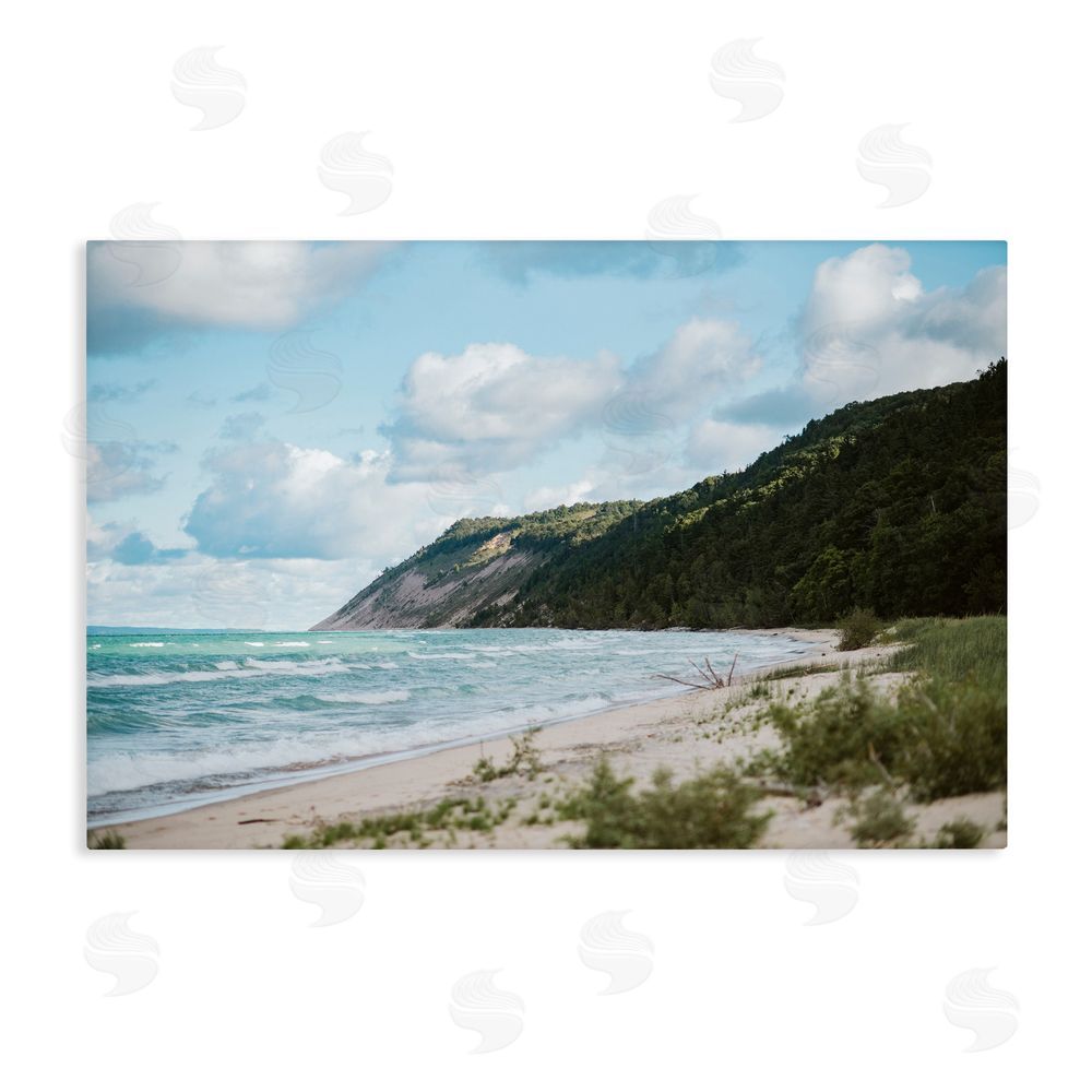 Amy Carroll Sleeping Bear Cliff Stretched Canvas Wall Art Print