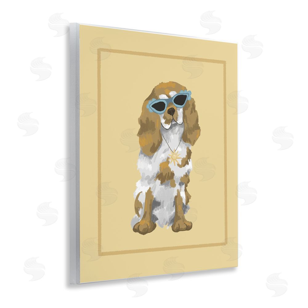 Sadie Harper Coolest Dog & Sunglasses Wall Plaque Art Print