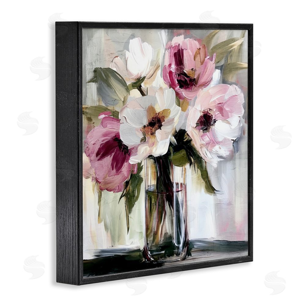 Annabelle Hall Resonance Flower Vase Black Framed Giclee Wall Art Print