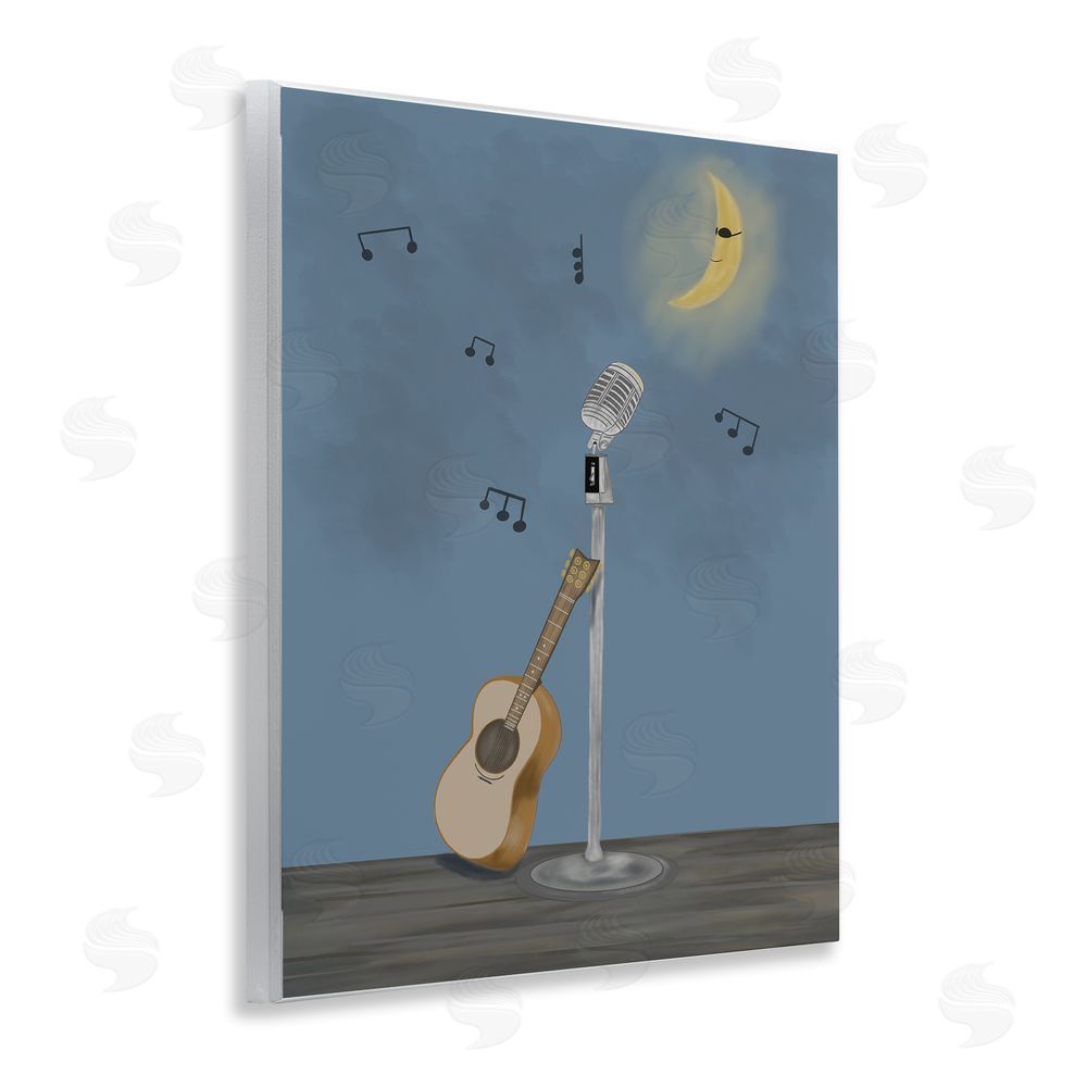 Leslie Hermosa Music And Moon Stage Wall Plaque Art Print
