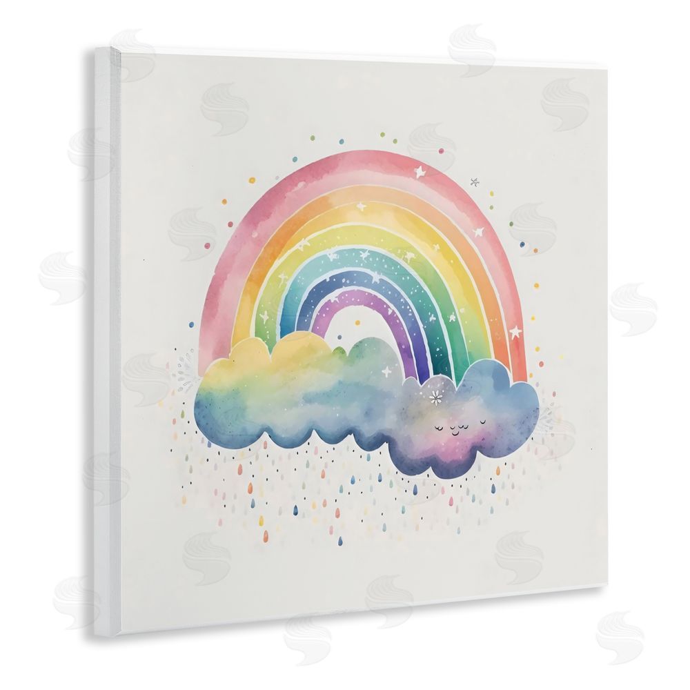 Creative Studio Bright Boho Rainbow & Stars Wall Plaque Art Print