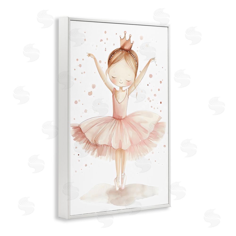 Creative Studio Sweet Pink Tutu White Framed Giclee Wall Art Print
