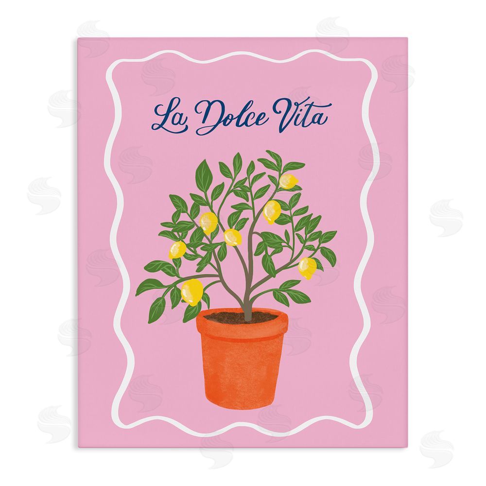 Be Ni La Dolce Vita Lemon Tree Stretched Canvas Wall Art