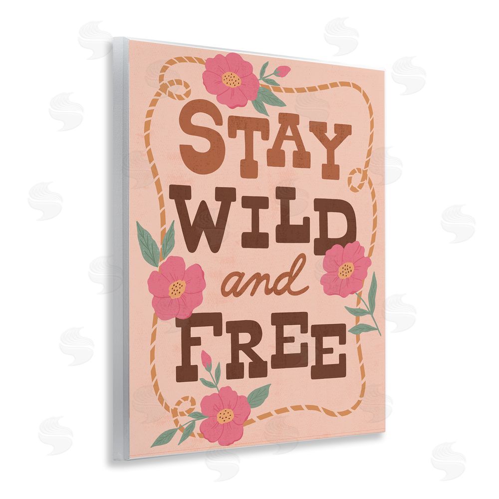 Nina Seven Wild & Free Boho Girl Wall Plaque Art Print