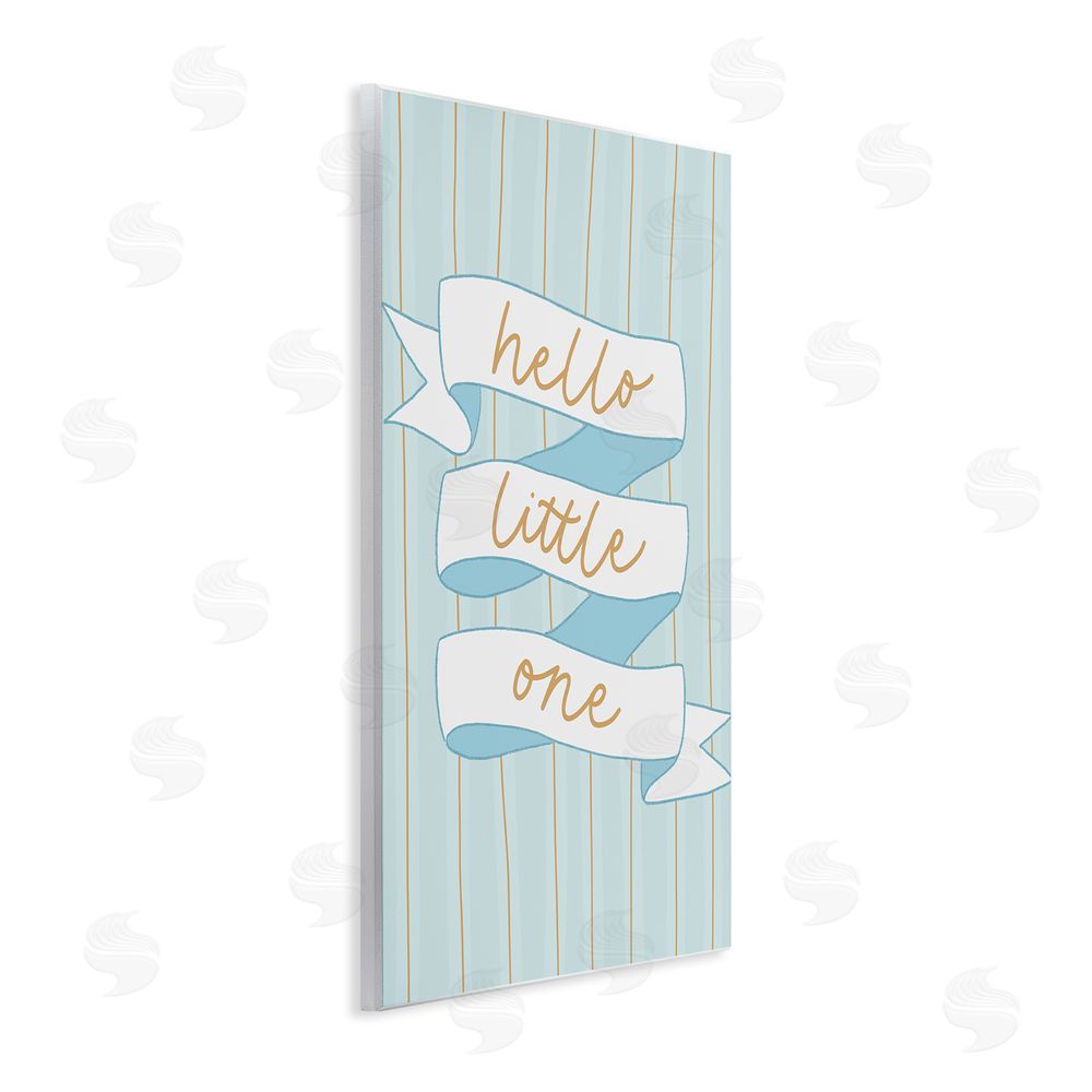 Amanda Houston Blue Hello Little One Wall Plaque Art Print