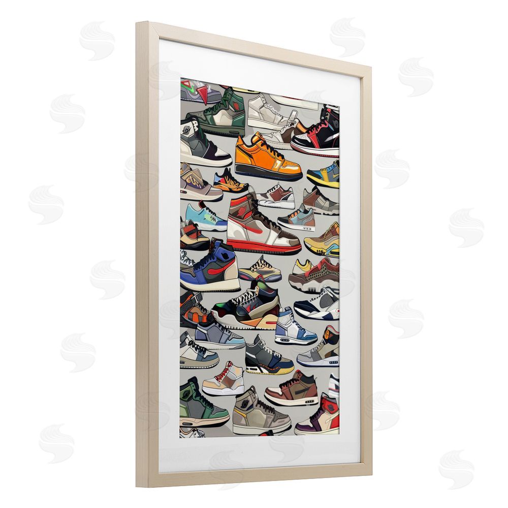 Ray Powers Shoe Time Urban Styles Brown Framed Print Under Glass Wall Art