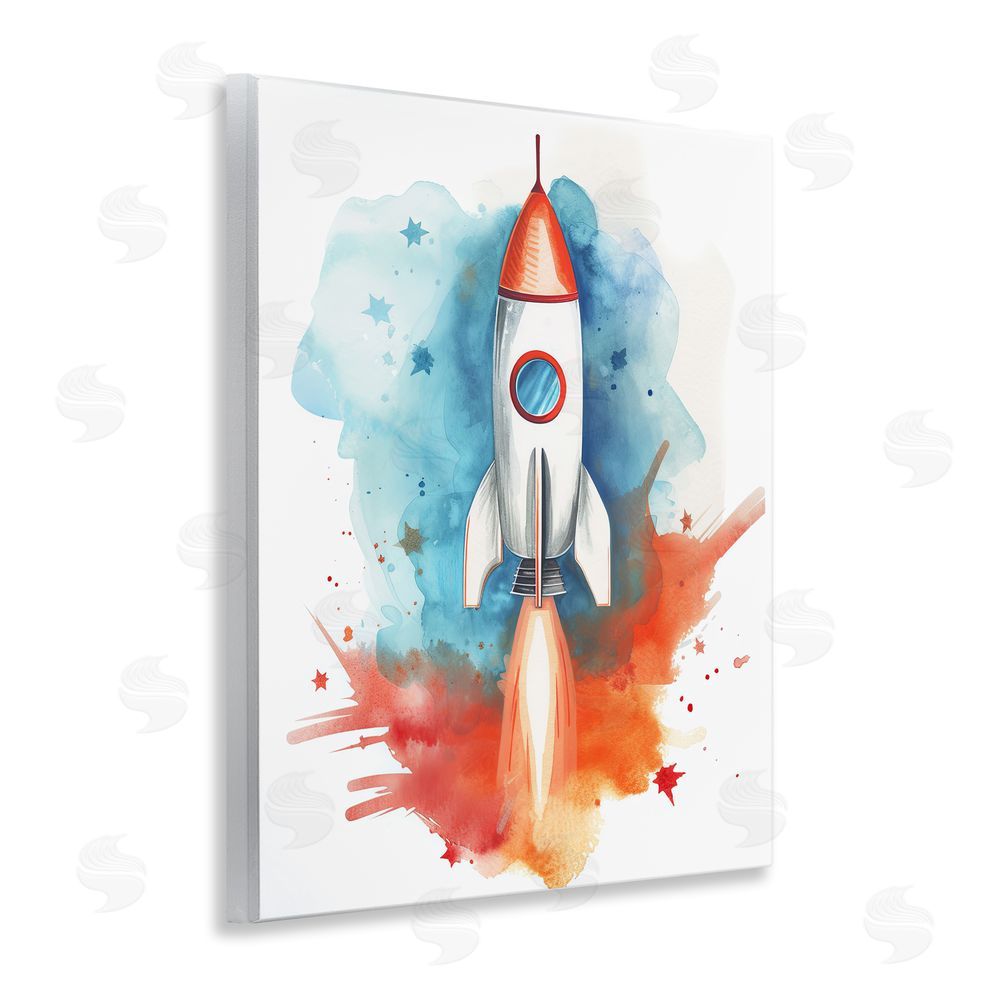 Ray Powers Rocket Launch Adventure Wall Plaque Art Print