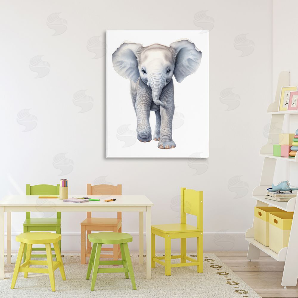 Ray Powers Big Budding Pachyderm Stretched Canvas Wall Art in Room