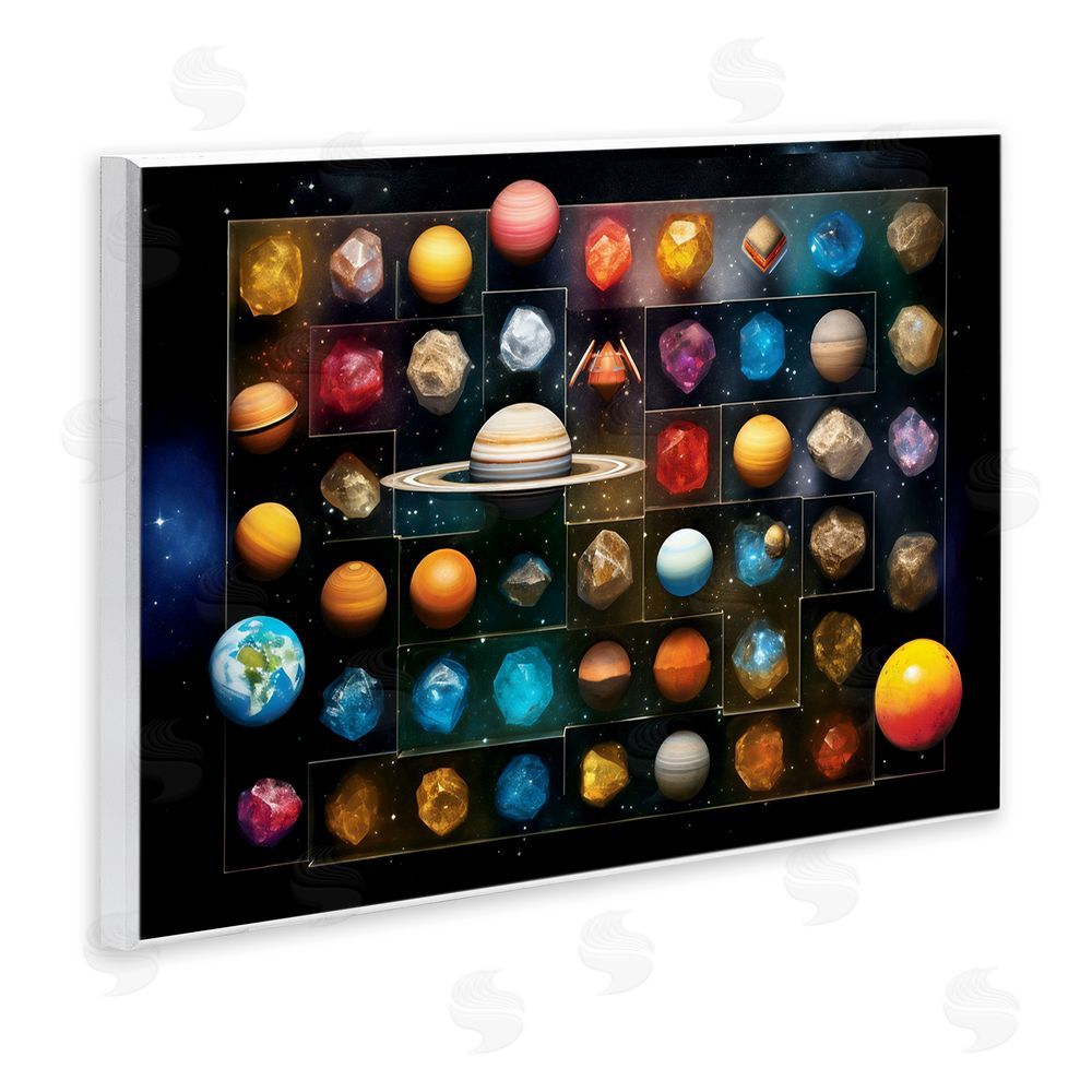 Ray Powers Celestial Gems & Planets Wall Plaque Art Print