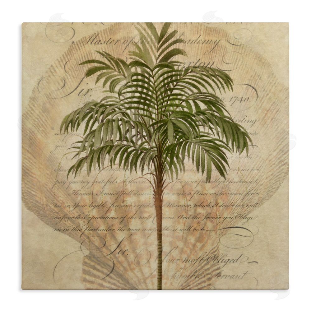 Steve Hunziker Subdued Tropics Palm Stretched Canvas Wall Art Print