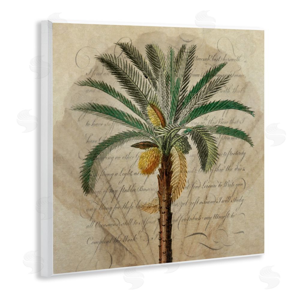 Steve Hunziker Vintage Subdued Palm Wall Plaque Art Print