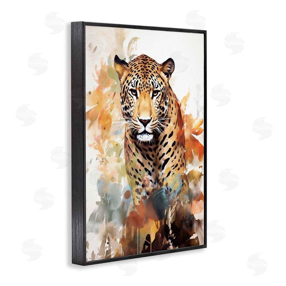 Ray Powers Wild Cheetah Grace Black Framed Giclee Wall Art Print