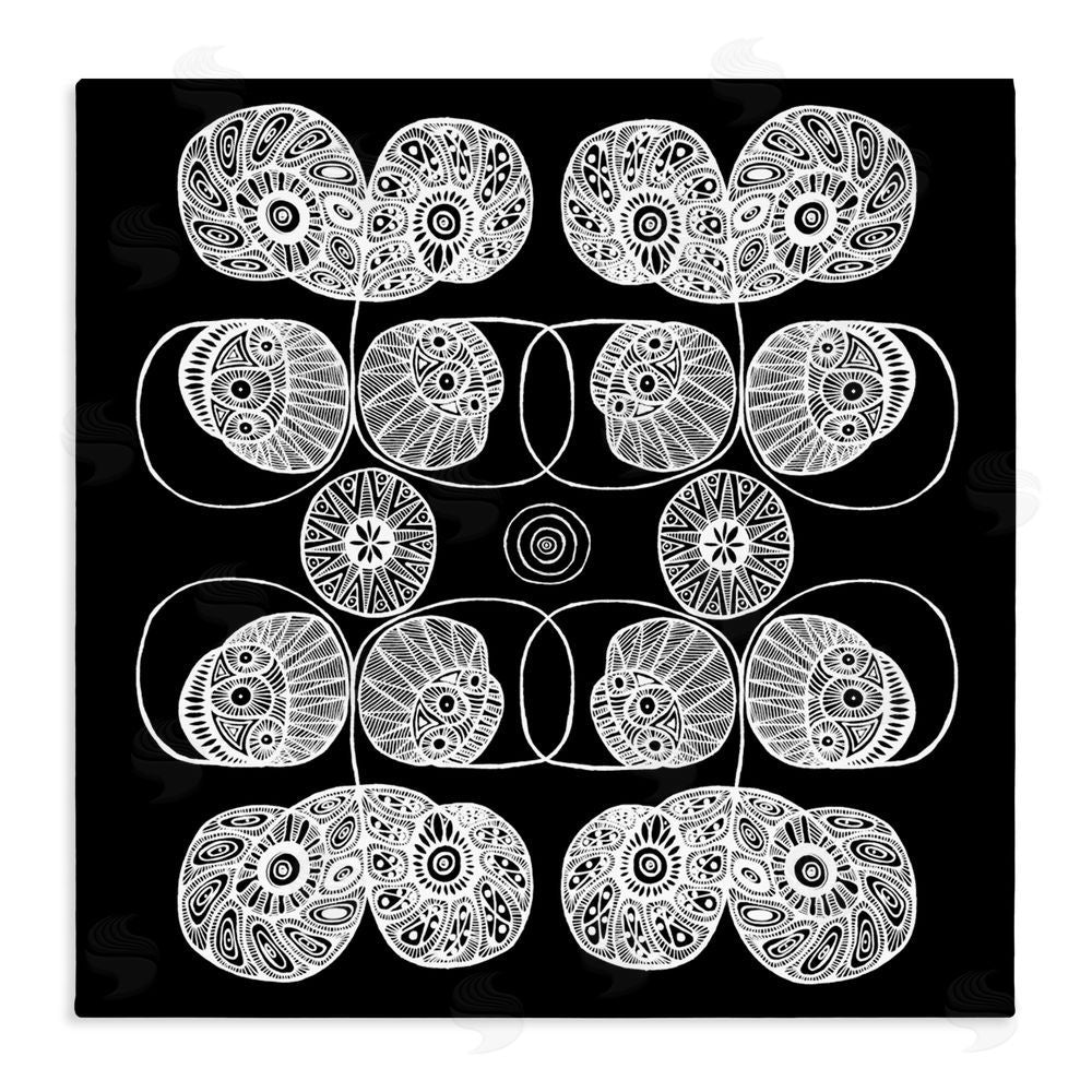 El Perkin Detailed Rounded Elementals Stretched Canvas Wall Art