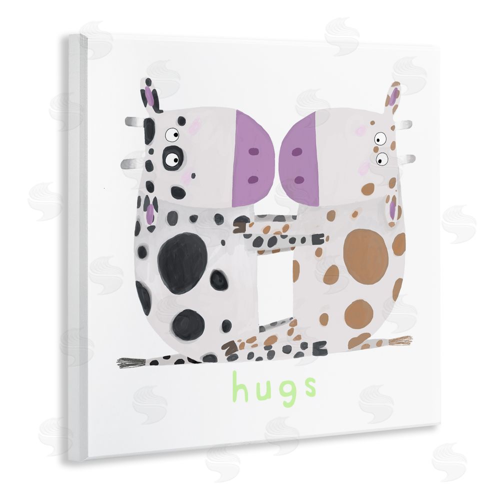 Carla Daly Cow Hugs Symmetry Wall Plaque Art Print