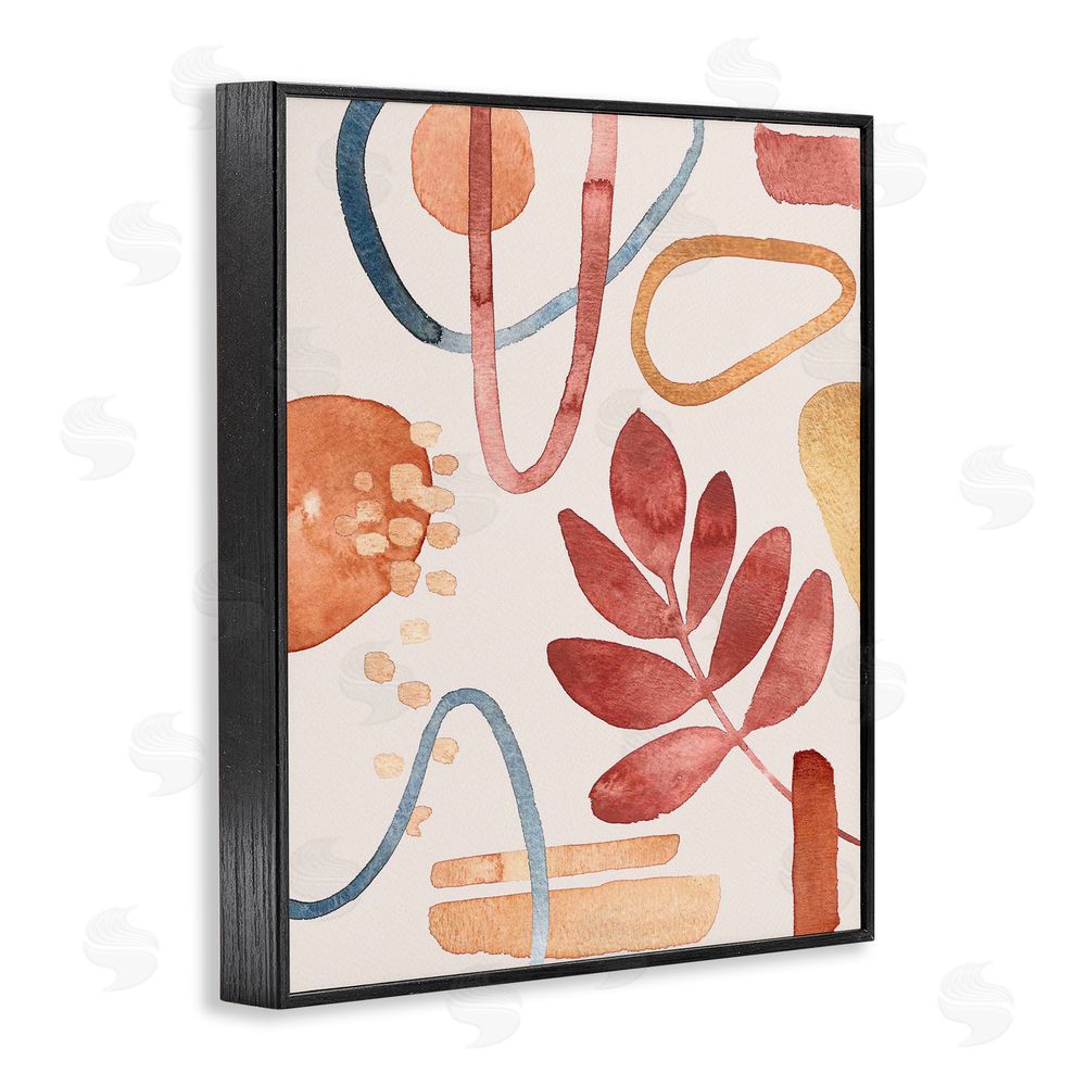 Camila Juncos Earthy Organic Nature & Shapes Black Framed Giclee Art Print