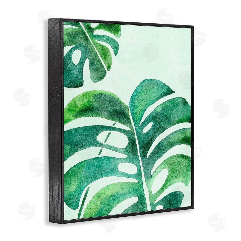 Camila Juncos Monstera Leaf Tropics Black Framed Giclee Art Print