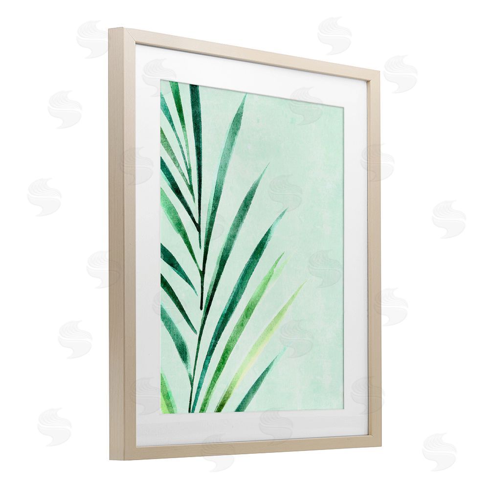 Camila Juncos Palm Leaf Tropics Birch Framed Print Under Glass Art