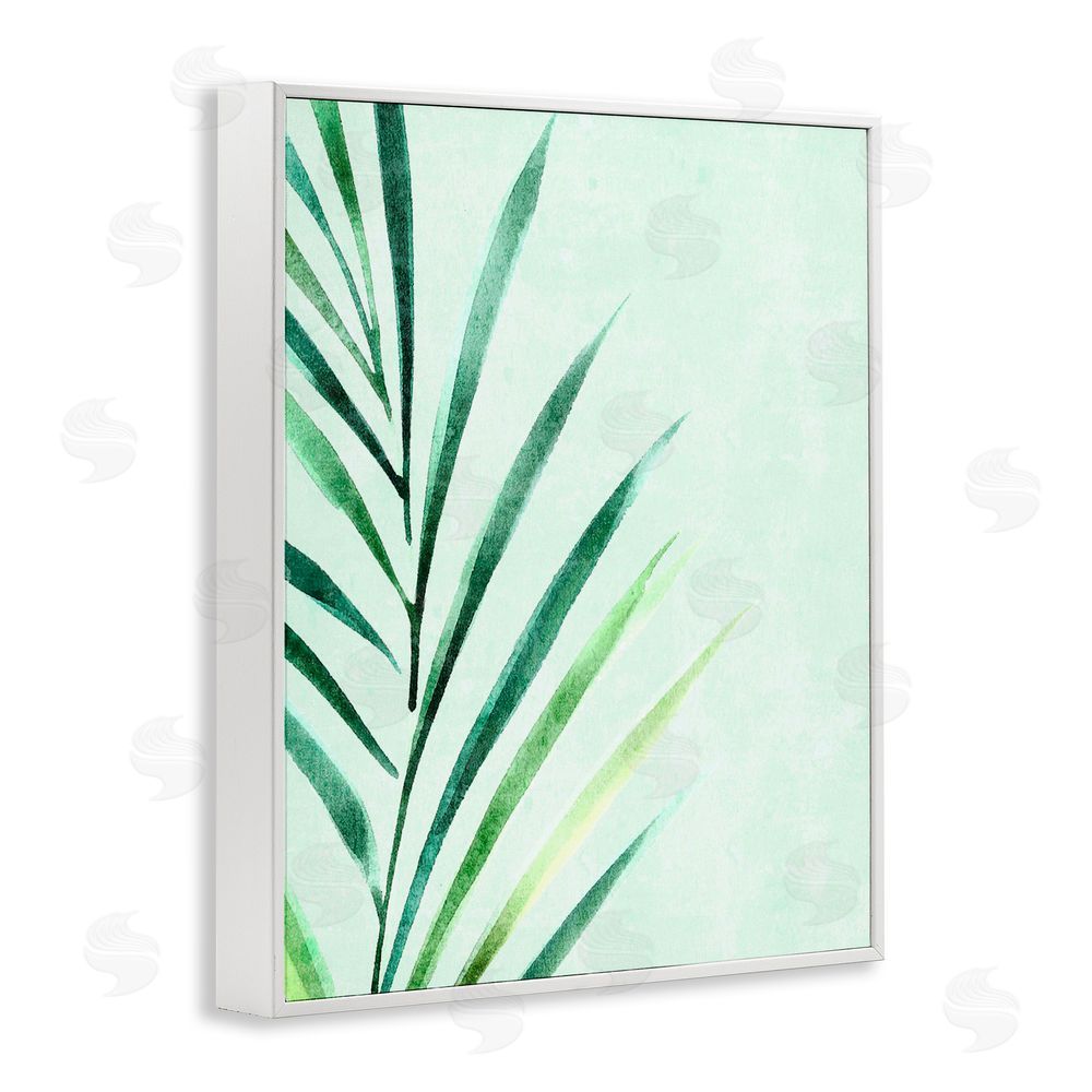 Camila Juncos Palm Leaf Tropics White Frame Giclee Art Print