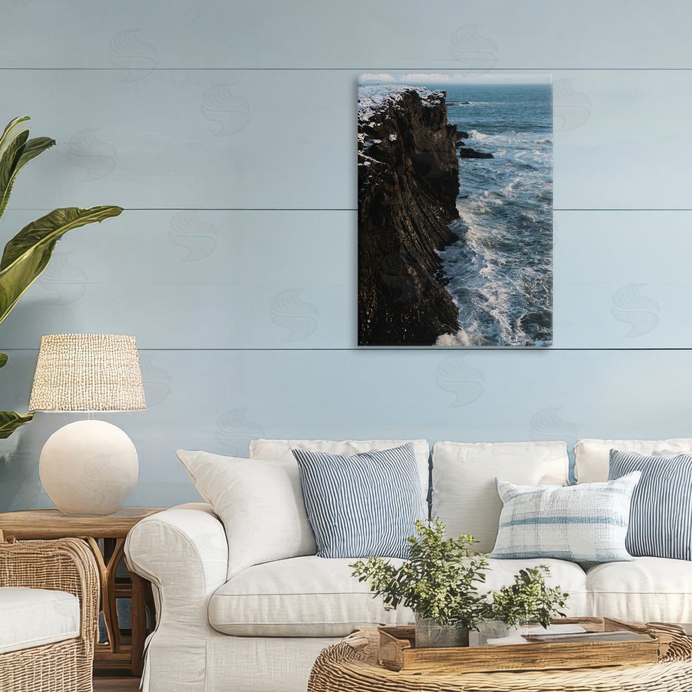 Jade Sharp Photo Iceland Peninsula Cliff Printed Wall Art in Room