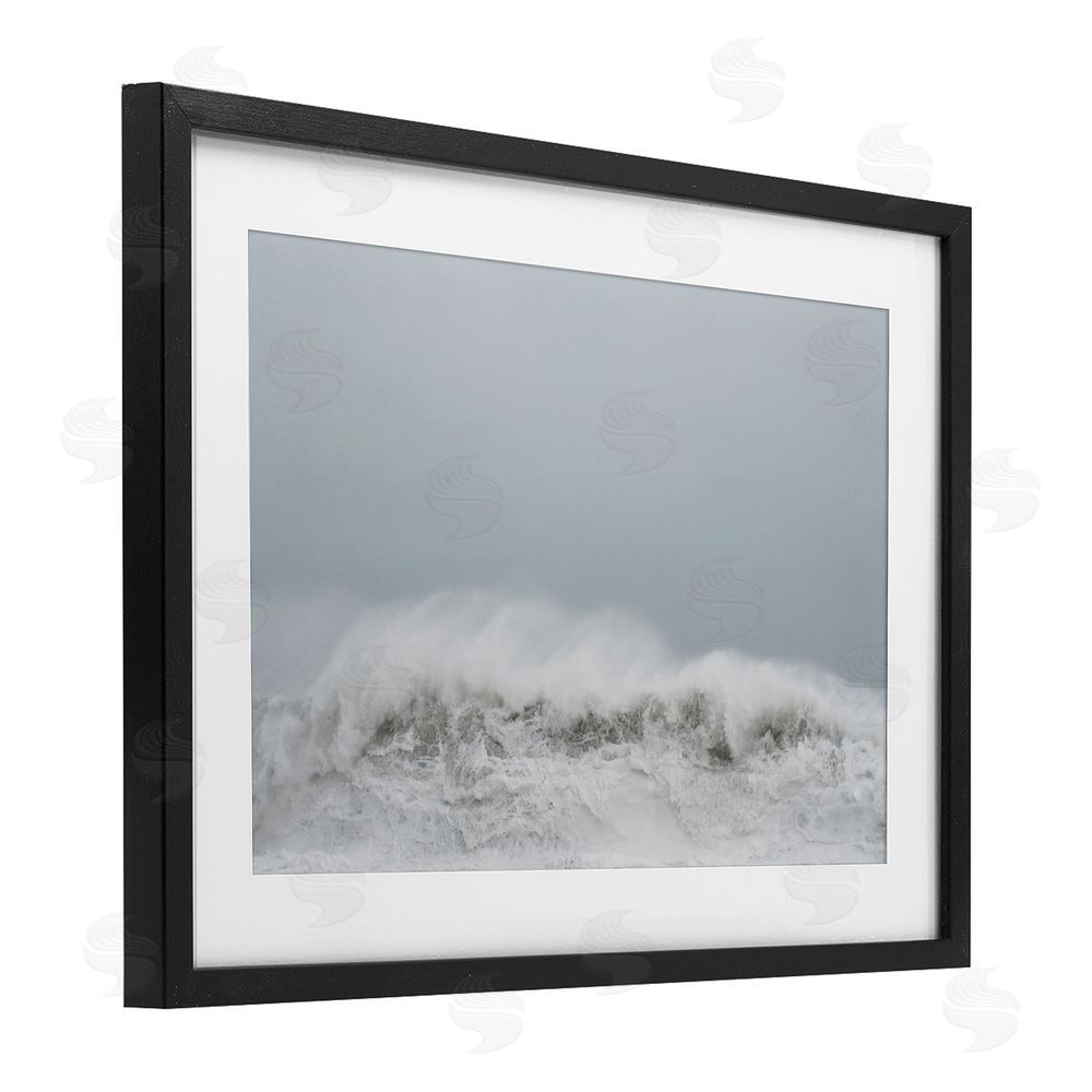 Jade Sharp Photo Cresting Wave Abstraction Black Framed Print Under Glass Art