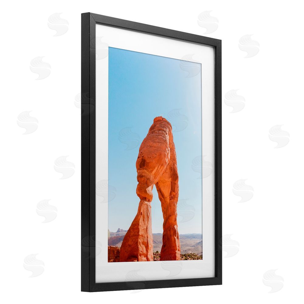 Jade Sharp Photo Natural Desert Archway Black Framed Print Under Glass Art