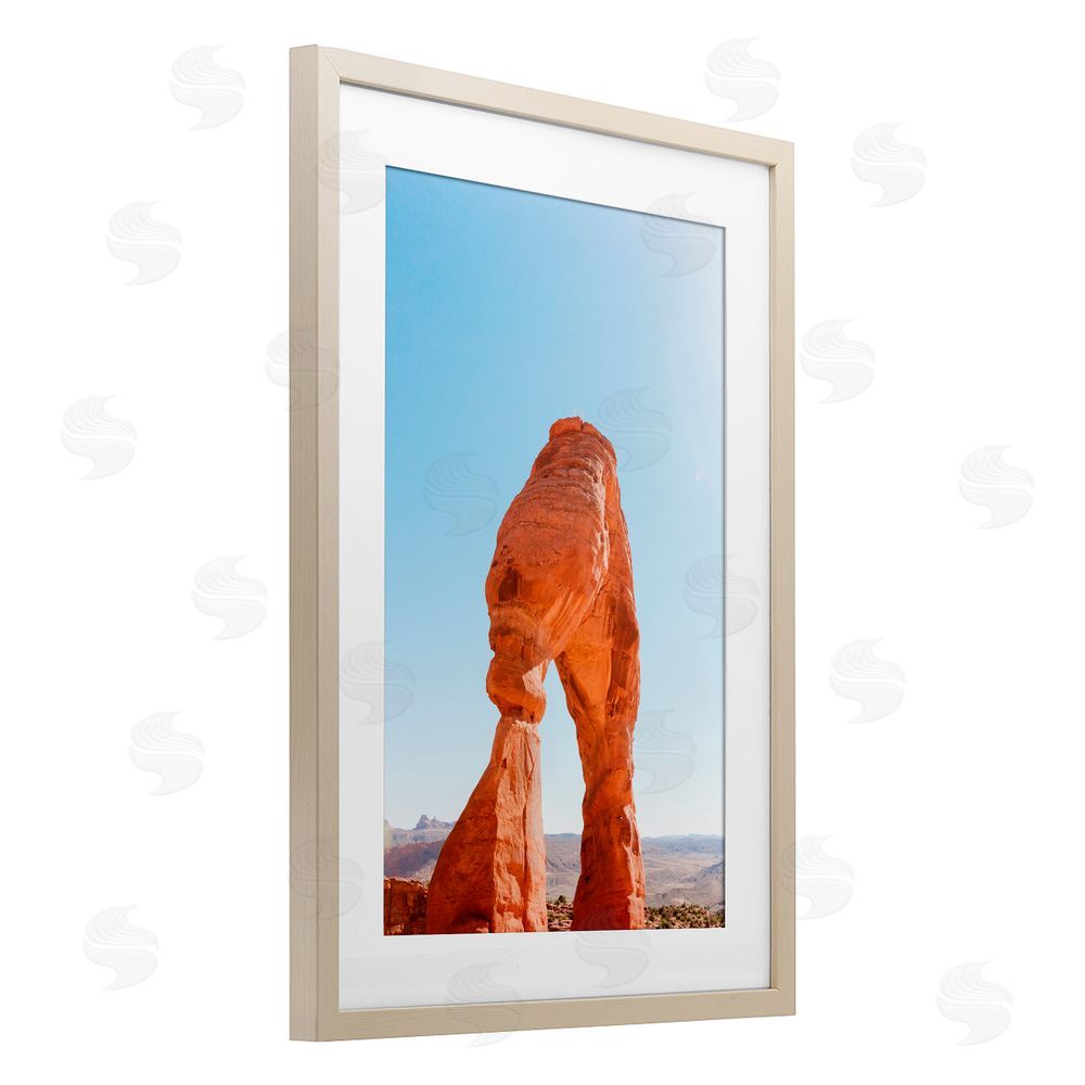 Jade Sharp Photo Natural Desert Archway Birch Framed Print Under Glass Art