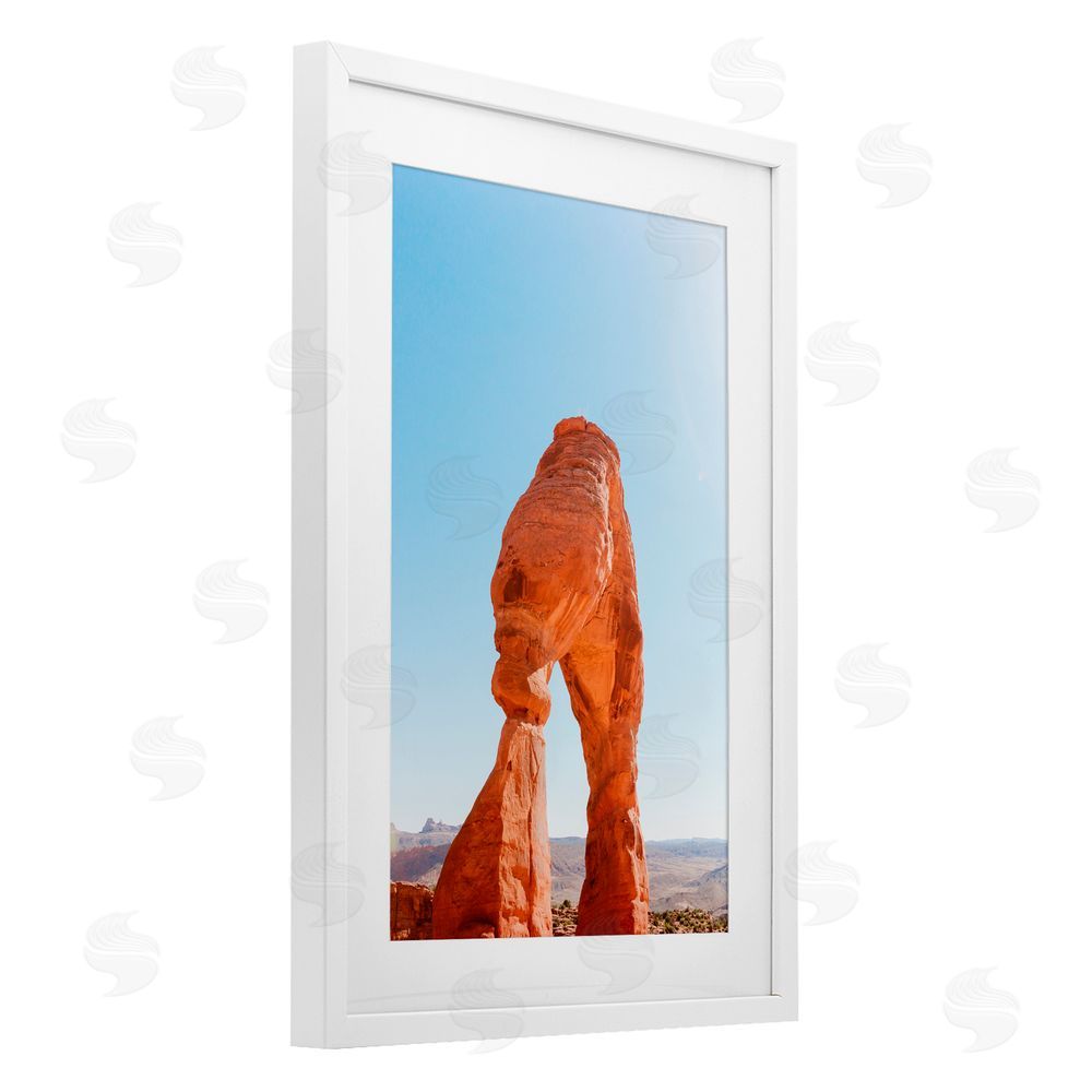 Jade Sharp Photo Natural Desert Archway White Framed Print Under Glass Art