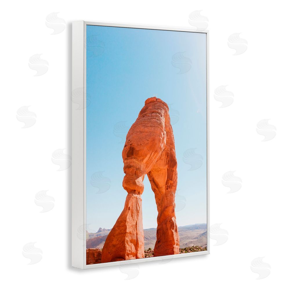 Jade Sharp Photo Natural Desert Archway White Frame Giclee Art Print