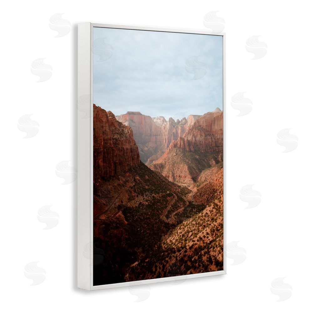 Jade Sharp Photo Vast Canyon Zion Park White Frame Giclee Art Print