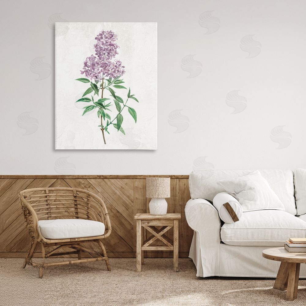 Kim Allen Lilac Blossoms Blooms Stretched Canvas Wall Art in Room