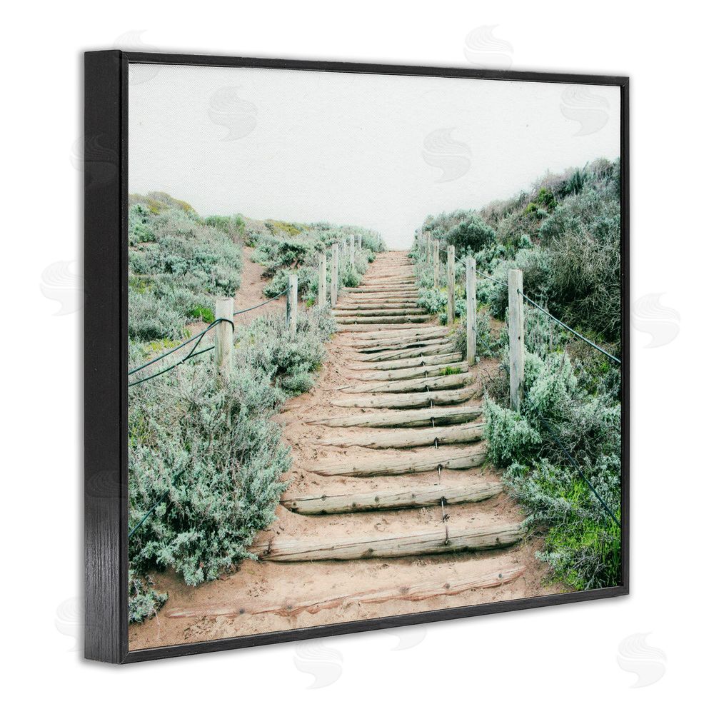 Leah Noel Art Stairway To Heaven Path Black Framed Giclee Wall Art Print