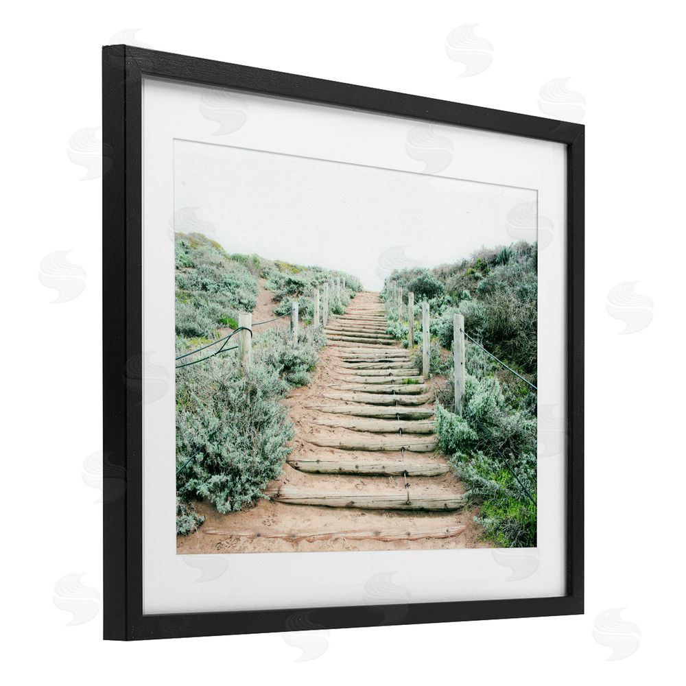 Leah Noel Art Stairway To Heaven Path Black Framed Print Under Glass Wall Art