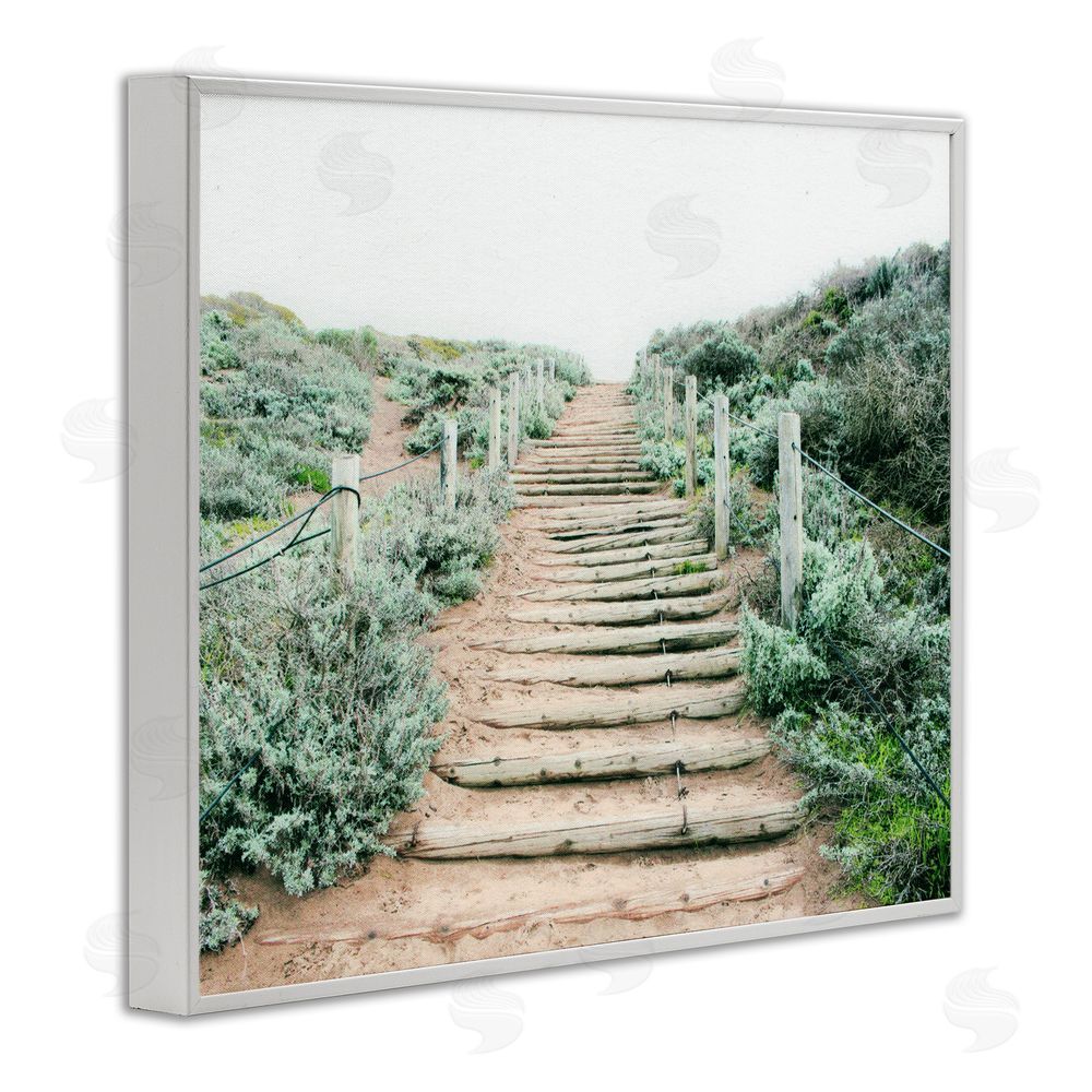 Leah Noel Art Stairway To Heaven Path White Framed Giclee Wall Art Print