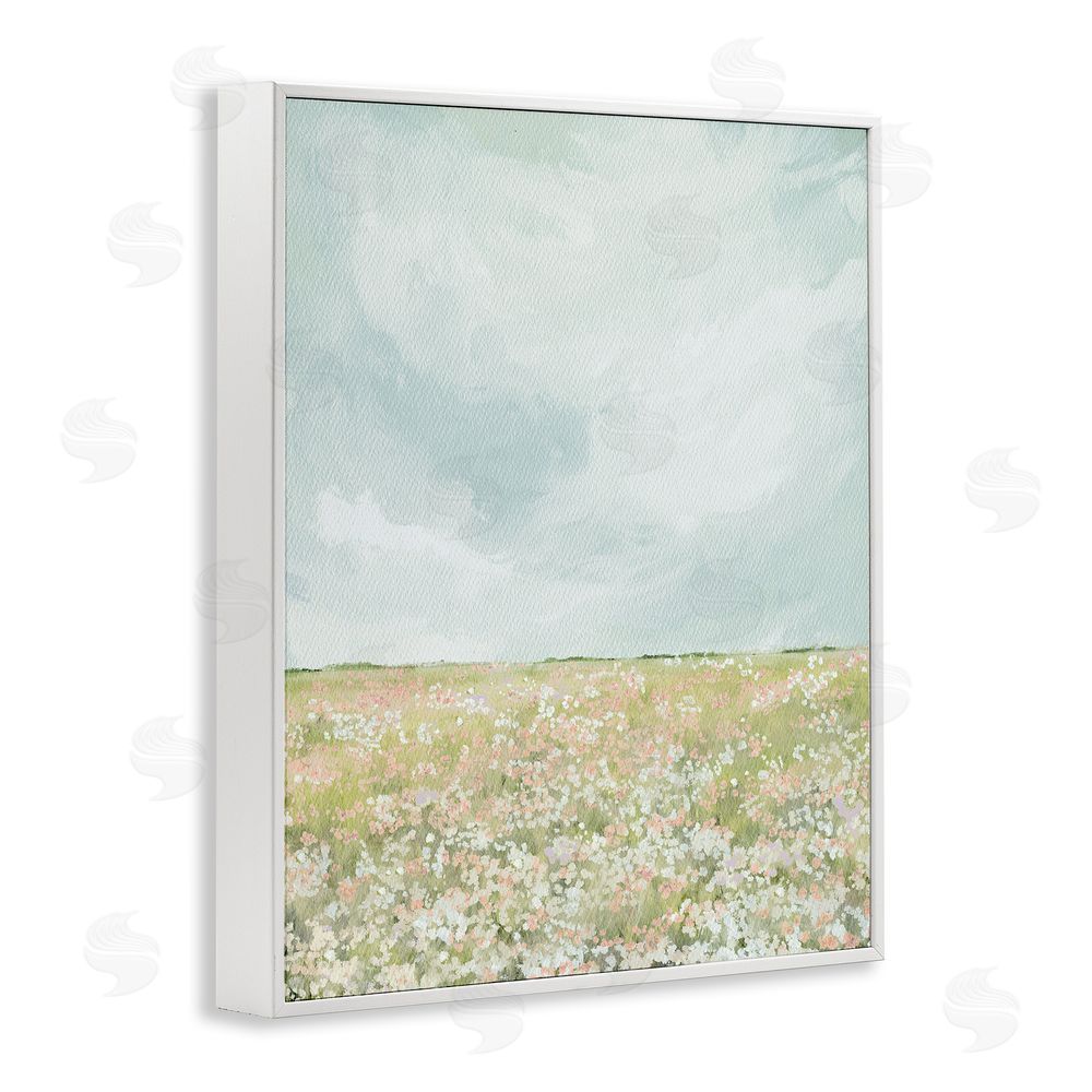 Leah Straatsma Budding Field In Spring White Framed Giclee Wall Art Print