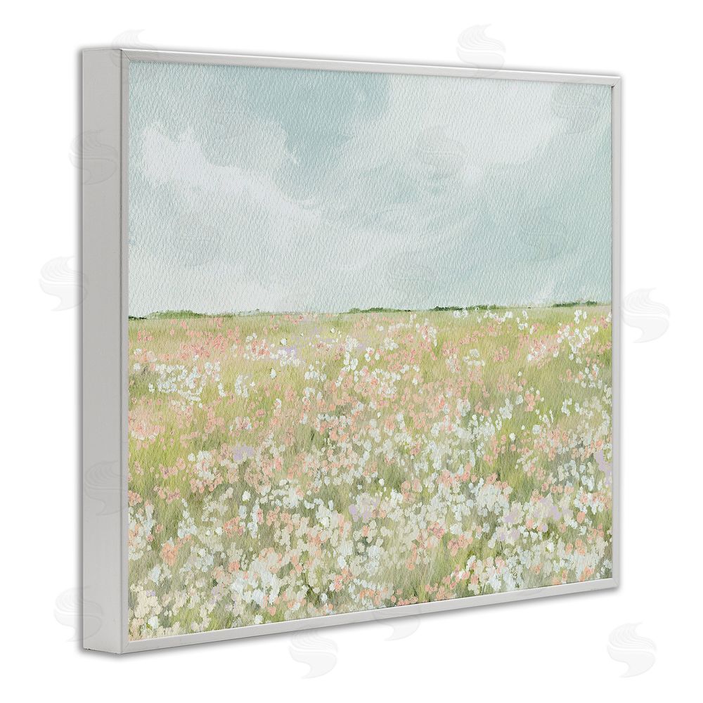 Leah Straatsma Budding Field Scenery White Framed Giclee Wall Art Print